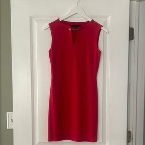 Elegant Red Sleeveless Dress
